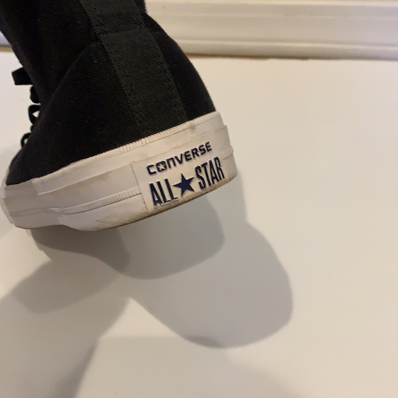 SOLD - Converse High Top Chuck Taylor II with Lunarlon Classic Black & White - Picture 7 of 8